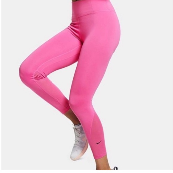 Nike Dri Fit Pink Mesh Legging Size Small - Picture 8 of 9